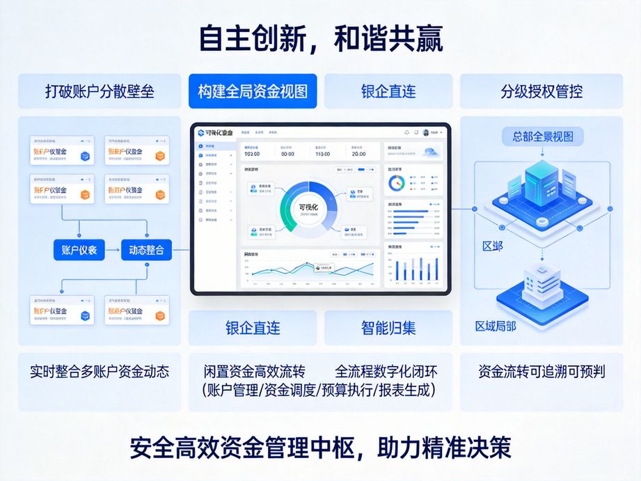 升級司庫管理體系，破解企業(yè)資金分散管理難題