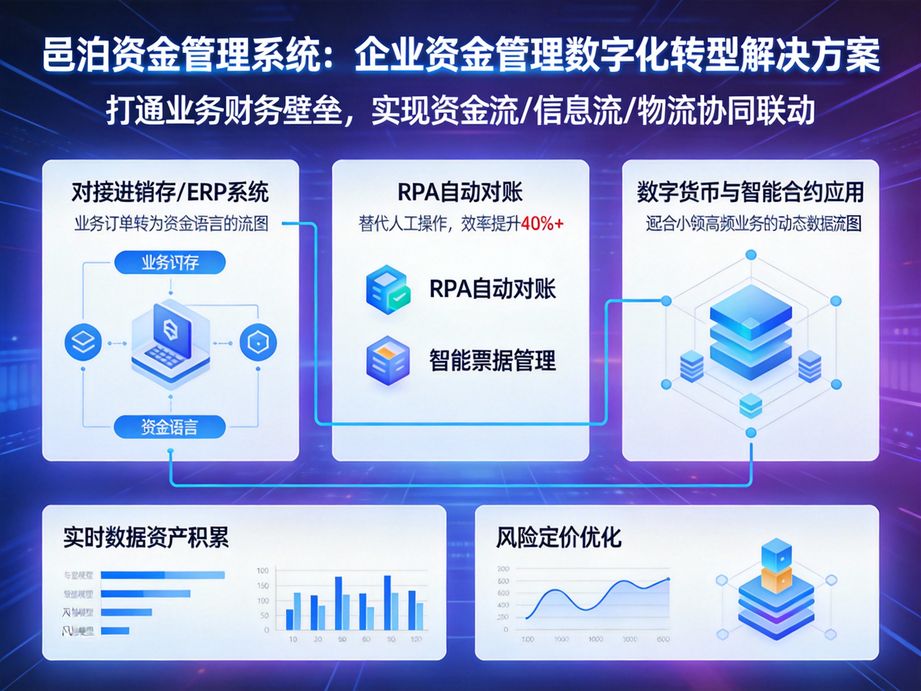 打造智能財資管理體系的邑泊，資金管理系統(tǒng)支持預(yù)算管理，實(shí)時監(jiān)控預(yù)算執(zhí)行情況并超支自動提醒。