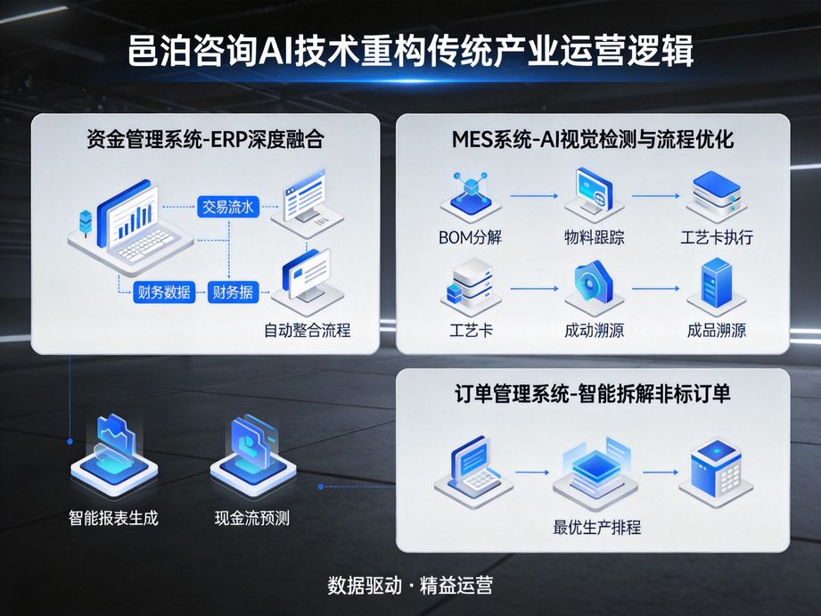 以數(shù)字化轉(zhuǎn)型為核心方向，邑泊咨詢憑借人工智能算法優(yōu)勢，為企業(yè)提供全流程、定制化的咨詢服務(wù)。
