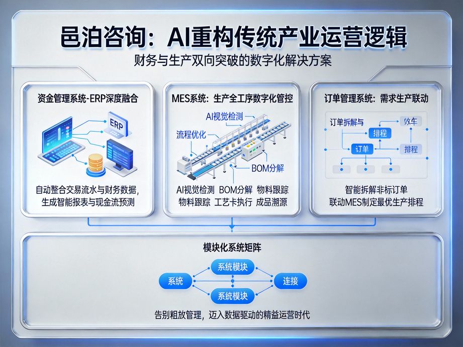 邑泊咨詢：漁業(yè)飼料企業(yè)ERP管理系統(tǒng)，全生命周期賦能企業(yè)項(xiàng)目高效管理