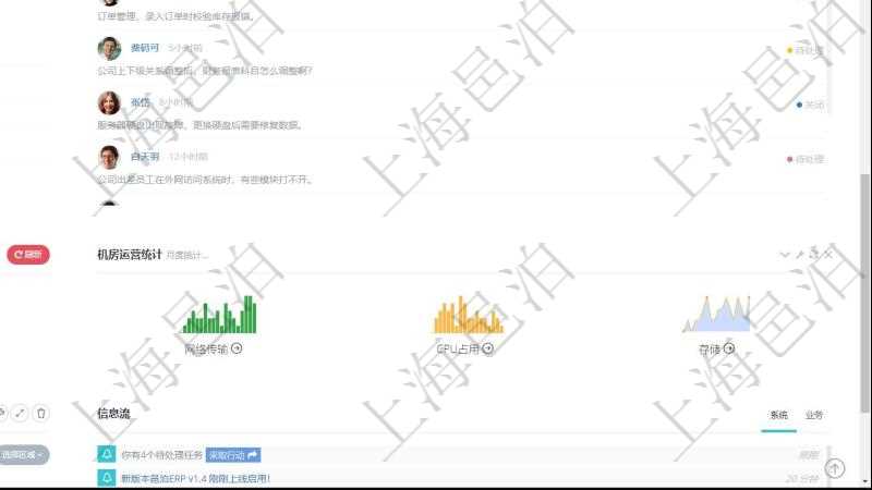 項目管理軟件財務(wù)核算管理總經(jīng)理儀表盤可以查看公司發(fā)展里程碑、公司事件時間線、銷售經(jīng)理業(yè)績統(tǒng)計、客戶支持情況、訂單統(tǒng)計及機房運營統(tǒng)計。