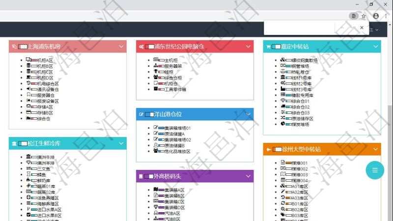 項目管理軟件倉庫管理總經(jīng)理儀表盤可以查看庫位容量進(jìn)度表，包括每個倉庫不同庫柜類別已用容量進(jìn)度條。