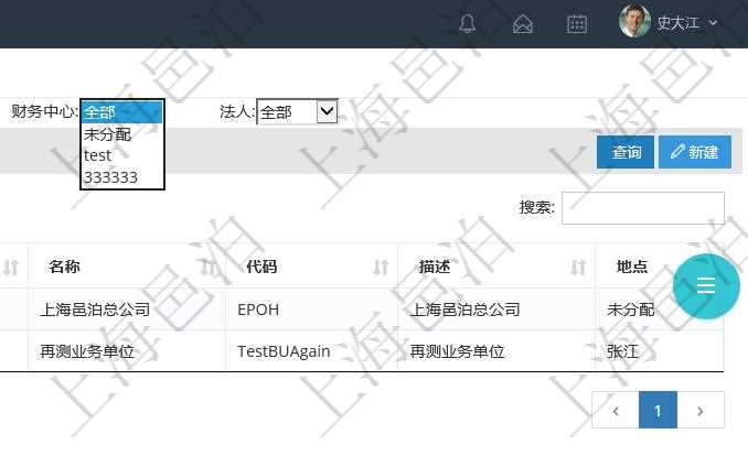 項目管理系統(tǒng)可以查看組織結構的詳細信息，比如名稱、代碼、描述、辦公地點等?？梢允褂妙櫩?、地點、財務中心及法人查詢條件過濾查詢。