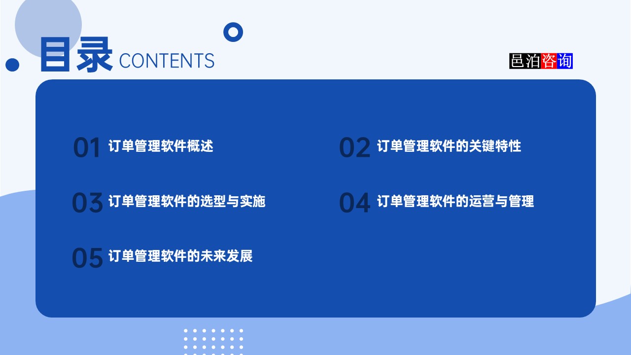 邑泊鎳礦采煉智能訂貨管理軟件目錄