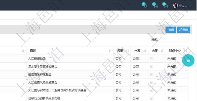 在項(xiàng)目管理軟件會(huì)計(jì)管理模塊，查詢法人維護(hù)列表時(shí)返回的明細(xì)信息字段包括：法人名稱、法人代碼、法人描述、法人類型、來源、是否內(nèi)部法人、法人財(cái)務(wù)中心等信息。