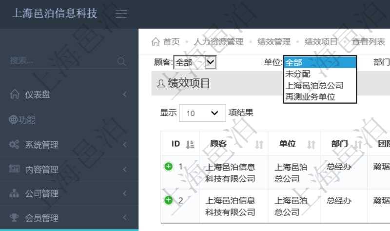 在項(xiàng)目管理軟件中，人力資源績(jī)效最多可分為3級(jí)分類(lèi)管理，通過(guò)績(jī)效項(xiàng)目查詢(xún)頁(yè)面，用戶(hù)可以查到具體績(jī)效項(xiàng)目明細(xì)，比如：?jiǎn)挝弧⒉块T(mén)、團(tuán)隊(duì)、名稱(chēng)、描述、一級(jí)分類(lèi)、二級(jí)分類(lèi)、三級(jí)分類(lèi)等。