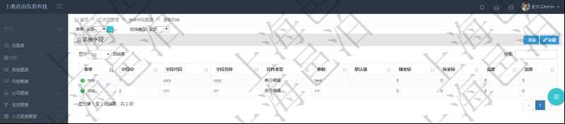在項(xiàng)目管理軟件工作流管理系統(tǒng)查詢返回表單字段列表時返回的字段信息有：表單、字段ID、字段代碼、字段名稱、控件類型、參數(shù)、默認(rèn)值、橫坐標(biāo)、縱坐標(biāo)、寬度、高度等。