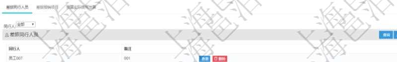 在項(xiàng)目管理軟件財(cái)務(wù)管理模塊查詢差旅申請(qǐng)明細(xì)信息時(shí)，返回相關(guān)信息：申請(qǐng)時(shí)間、審批時(shí)間、申請(qǐng)用戶、審批用戶、開始日期、結(jié)束日期、主申請(qǐng)人、描述、備注、預(yù)算、序號(hào)、貨幣單位、金額、預(yù)算項(xiàng)目、項(xiàng)目引用、預(yù)算類型、備注、成本類別、生效時(shí)間、已提交、審批通過(guò)、已劃款、賬戶、對(duì)方賬戶。同時(shí)，在差旅同行人員維護(hù)列表可以增減同行人及備注。