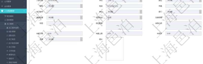 項(xiàng)目管理軟件人力資源管理模塊員工基本信息資料明細(xì)查詢還可以關(guān)聯(lián)查詢更多相關(guān)資料，比如參加過(guò)的培訓(xùn)。