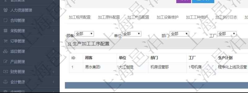 在項(xiàng)目管理軟件MES生產(chǎn)制造管理系統(tǒng)查詢加工明細(xì)信息時(shí)，還返回了關(guān)聯(lián)的生產(chǎn)加工工序配置：單位、部門、工廠、生產(chǎn)計(jì)劃、序號、前置項(xiàng)目、后續(xù)項(xiàng)目、最早開始日、最早結(jié)束日。